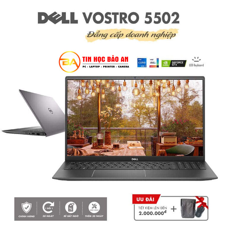 Máy tính xách tay – Laptop Dell Vostro 5502 NT0X01 i5 1135G7/8GB